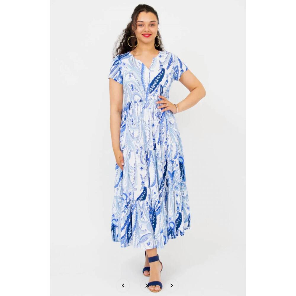 NEW BLUE SKY CLOTHING CO laurita maxi dress in radiant